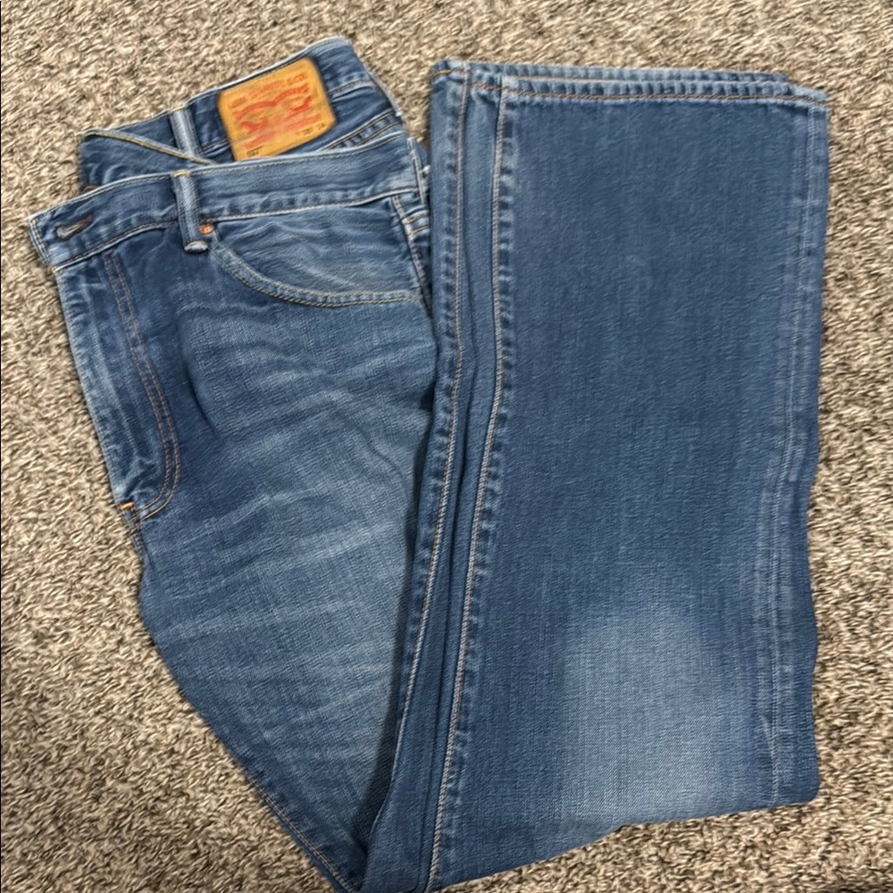 Levi's Blue Straight Jeans Classic Style 38x34
